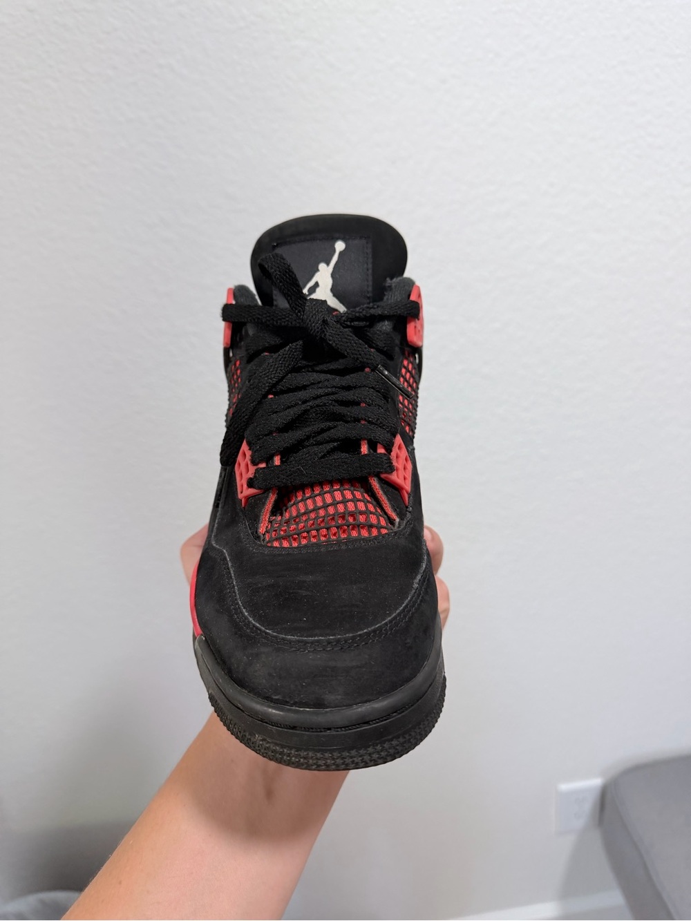 Jordan retro 4 black and red - Picture 2 of 11